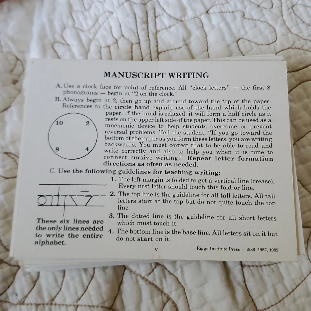 Phonogram Cards Set Abeka Phonics/Vintage Riggs Cards - Picture 3 of 6